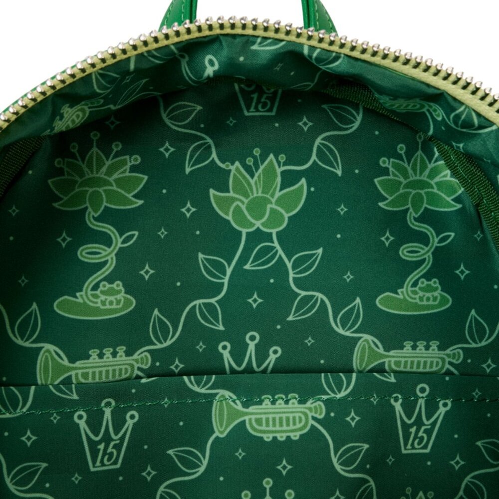 Loungefly Tiana Exclusive Shiny Series Iridescent Cosplay Backpack & Wallet NWT - Picture 5 of 13